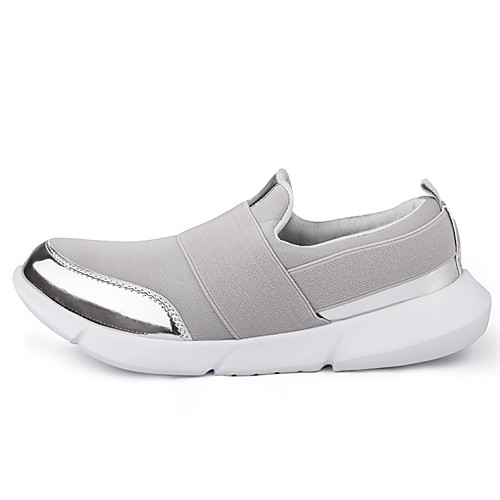 

Women's Loafers & Slip-Ons Flat Heel Round Toe Synthetics Casual Walking Shoes Spring & Fall / Spring Black / Gray