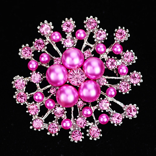 

Diamond Brooches Stardust Snowflake Elegant Vintage European Korean Sweet Brooch Jewelry Blushing Pink Gold Blue For Formal Evening Wedding Party Quinceañera & Sweet Sixteen Birthday Party Festival