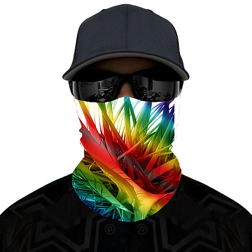 

Neck Gaiter Pollution Protection Quick Dry Ultraviolet Resistant Rainbow Balaclavas Bandana for Adults' Road Cycling Hiking Cycling