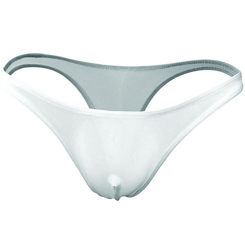 

Men's Basic G-string Underwear - Normal Low Waist Light Blue Purple Yellow One-Size