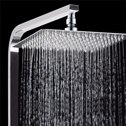 

1 Pcs Bath Shower Rainfall Sprayer 304 Stainless Steel Square & Round Shower Head High Pressure Bathroom Top Spray Head for Bath