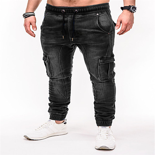 

Men's Basic Jogger Pants - Solid Colored Blue Black US34 / UK34 / EU42 US36 / UK36 / EU44 US38 / UK38 / EU46