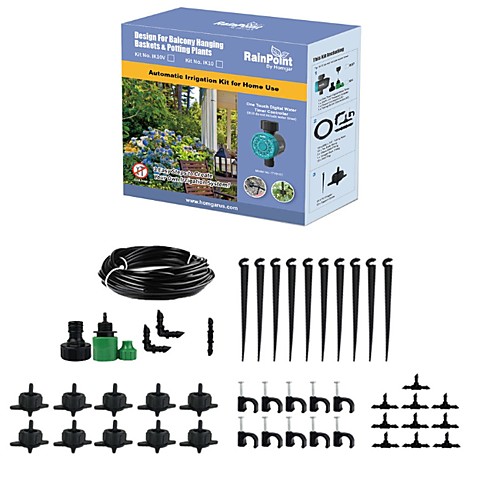 

50 Ft Drip Irrigation System For Automatic Watering With Onetouch Digital Timer Set