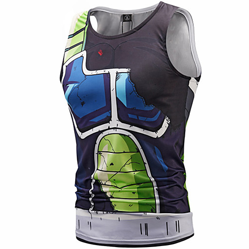 

Inspired by Dragon Ball Cosplay Costume T-shirt Polyster Print Printing Fancy Vest For Men's