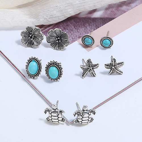 

Women's Earrings Holiday Wedding Birthday Romantic Earrings Jewelry Silver For Date Street Festival 1 set