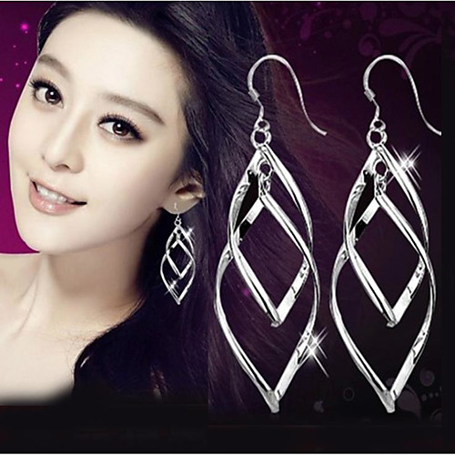 

Women's Hoop Earrings Earrings Classic Fashion Punk Trendy Romantic Sweet Cute Earrings Jewelry Silver For Gift Date Street Birthday Festival 1 Pair