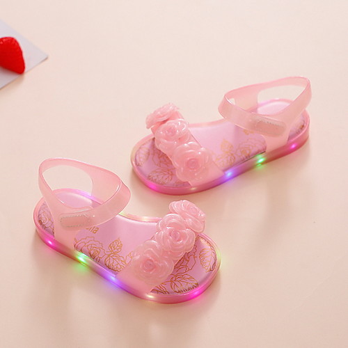 

Girls' Comfort PVC Sandals Toddler(9m-4ys) Pink / Gold / White Summer