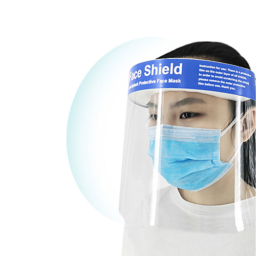 

Protective Mask Pollution Protective Hat Adjustable Full Clear Face Anti-Fog Anti-Droplets Protection Face Shield