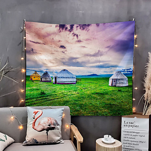 

Home Living Tapestry Wall Hanging Tapestries Wall Blanket Wall Art Wall Decor Grassland Ger House Tapestry Wall Decor