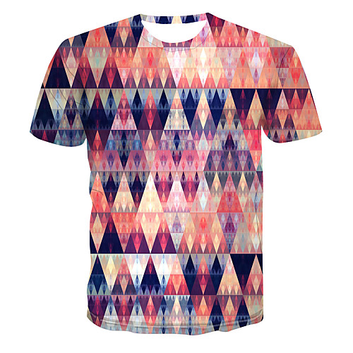 

Men's Daily Basic T-shirt - 3D Rainbow