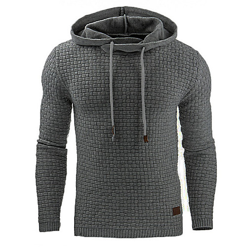 

Men's Basic / Street chic Hoodie - Striped Army Green US32 / UK32 / EU40