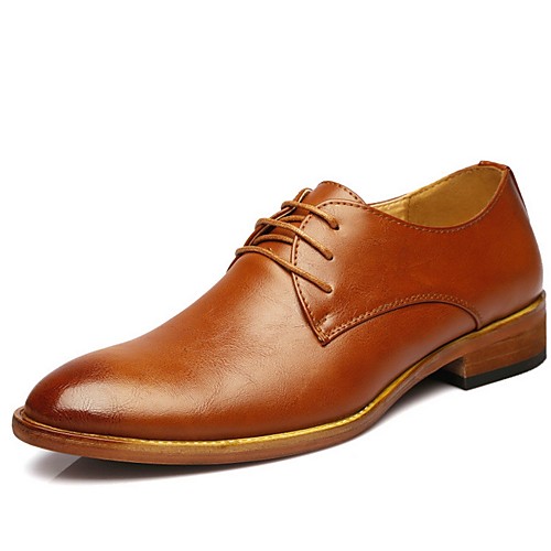 

Men's PU Spring & Summer British Oxfords Yellow / Red / Black