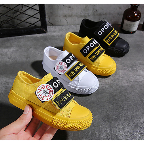 

Boys' / Girls' Comfort Canvas Sneakers Big Kids(7years ) Yellow / White / Black Spring