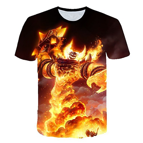 

Men's Daily T-shirt - 3D Print Red