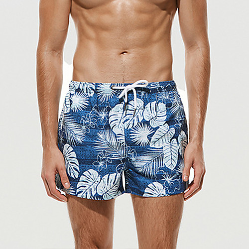 

Men's Basic Red Green Swim Trunk Beach board shorts Swimwear Swimsuit - Floral S M L Red