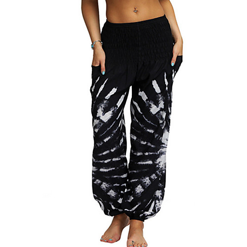 

Women's Basic Bloomers Pants - Tie Dye Purple Yellow Fuchsia One-Size