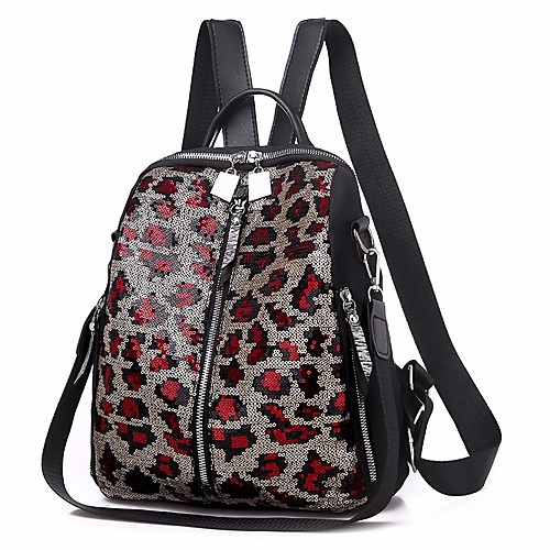 

Large Capacity Oxford Cloth Zipper Commuter Backpack Daily Red / Orange / Blue