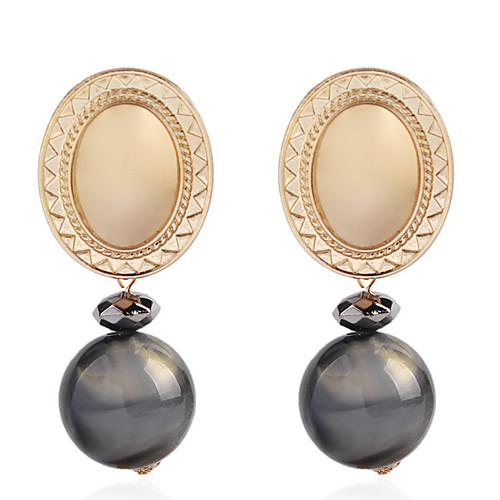 

Women's Earrings Geometrical Precious Earrings Jewelry Yellow / Light Red / Gold For Daily