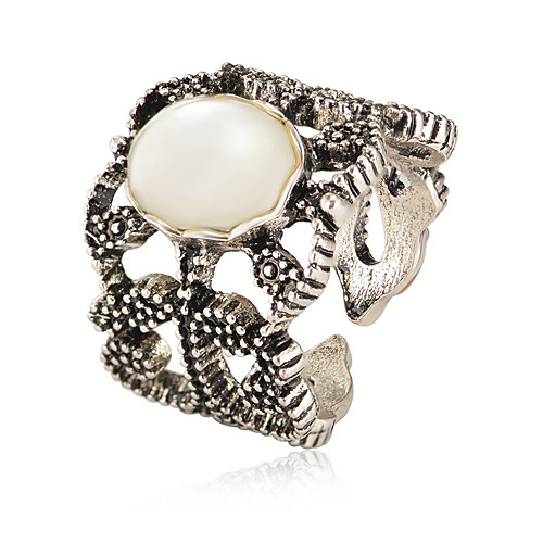 

Women's Ring 1pc Silver Alloy Elegant Holiday European Festival Jewelry