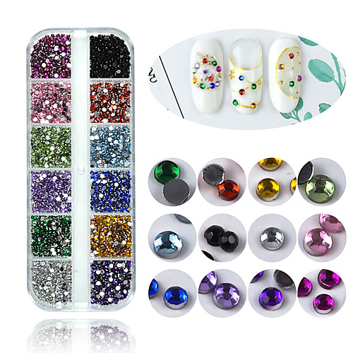 

1 pcs Multi-Design Crystal / Rhinestone Nail Jewelry Rhinestones For Finger Nail 3D nail art Manicure Pedicure Daily Fashion