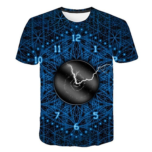 

Women's Daily Sports Basic / Street chic T-shirt - 3D Print Dusty Blue