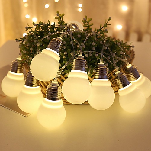 

1.5m String Lights 10 LEDs 5pcs Warm White Party / Decorative 5 V