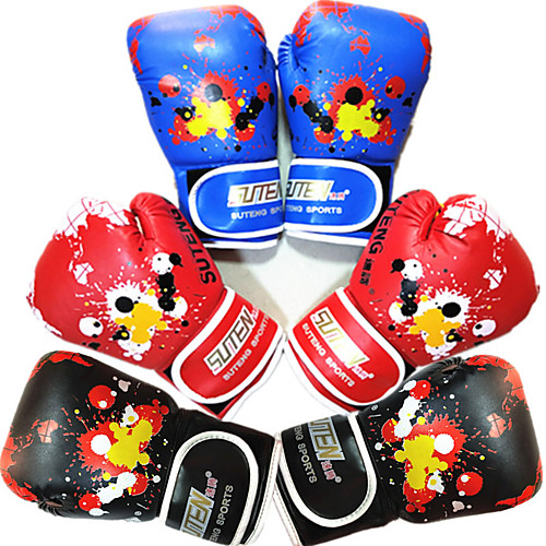 

Boxing Gloves For Martial Arts Muay Thai MMA Kickboxing Full Finger Gloves Durable Shock Absorption Breathable Shockproof Adults Kids Men's Women's - Red Blue Black
