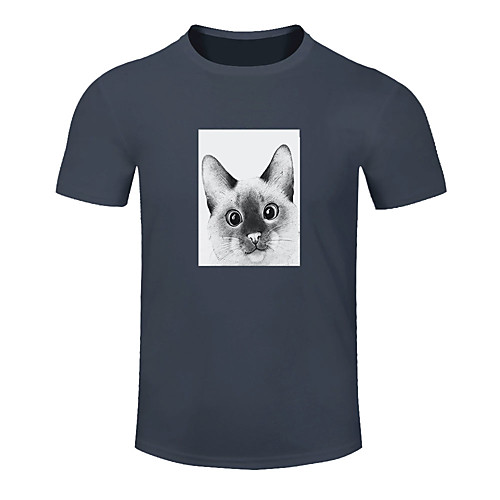 

Men's Women's Running T-Shirt Workout Shirt Round Neck Running Active Training Jogging Breathable Quick Dry Moisture Wicking Sportswear Cat Plus Size Tee / T-shirt Top Short Sleeve Activewear