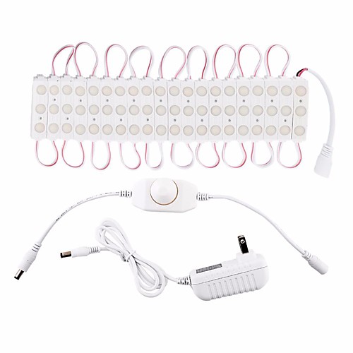 

3m Flexible LED light strips RGB Tiktok Lights 60 LEDs SMD5730 1 12V 6A Adapter 1 set White Halloween / Christmas Waterproof / Decorative / Christmas Wedding Decoration 220 V / 110 V