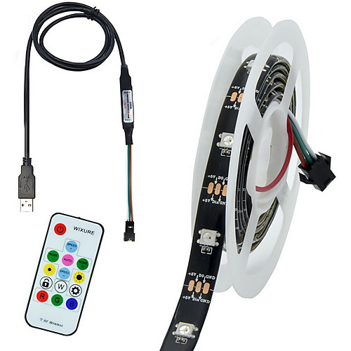 

1m Flexible LED Light Strips 30 LEDs SMD5050 Multi Color Decorative / TV Background 5 V