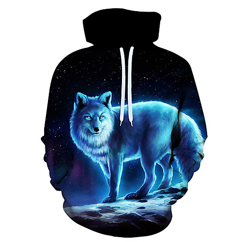 

Men's 3D Print / Casual Hoodie - 3D / Cartoon / Character Rainbow US32 / UK32 / EU40