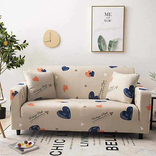 

Sofa Cover Romantic Yarn Dyed Polyester / Cotton Blend Slipcovers