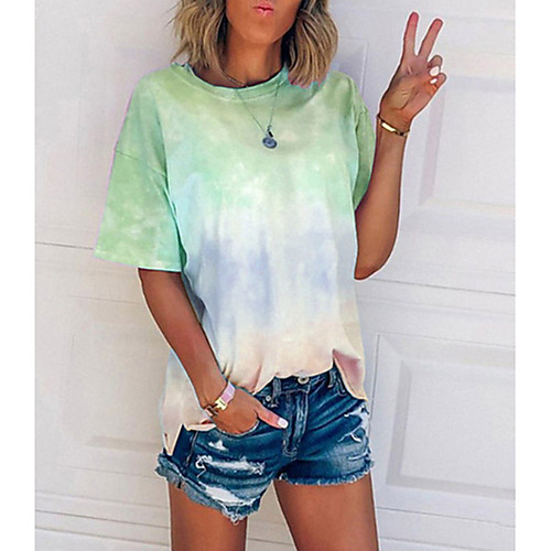 

Women's Sports T-shirt - Color Block Wine
