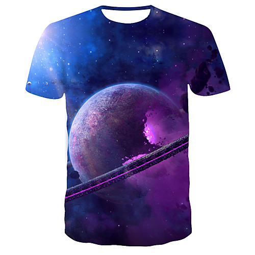 

Men's Daily T-shirt - 3D Print Blue