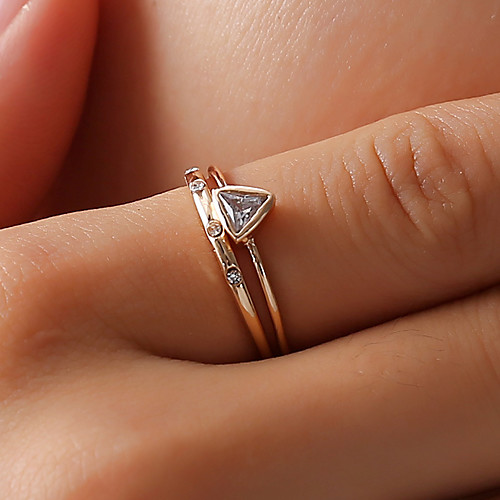 

Women's Ring 1pc Gold Alloy Elegant Holiday European Festival Jewelry
