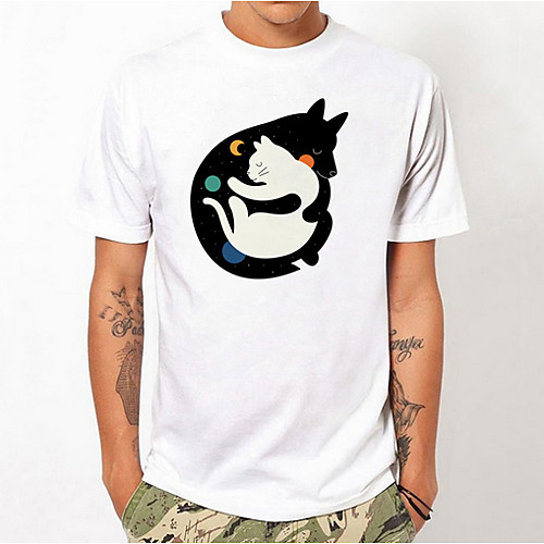 

Men's Daily T-shirt - Geometric White