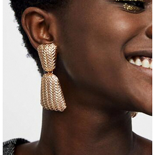 

Women's Earrings Geometrical Precious Earrings Jewelry Dark Yellow / Fuchsia / Pink For Daily 2pcs