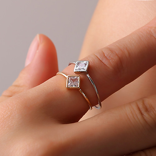 

Women's Ring 1pc Gold Silver Alloy Elegant Holiday European Festival Jewelry