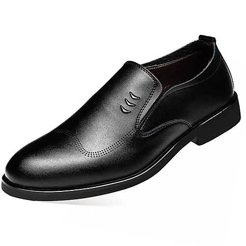 

Men's PU Spring & Summer Casual Loafers & Slip-Ons Non-slipping Brown / Black