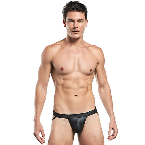 

Men's Sequins / Basic Briefs Underwear / G-string Underwear Mid Waist Gold Silver Black M L XL