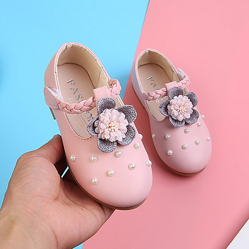 

Girls' Comfort PU Flats Toddler(9m-4ys) Pink / White Spring