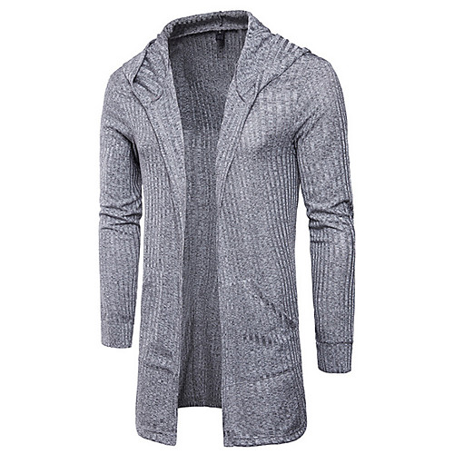 

Men's Solid Colored Long Sleeve Cardigan Sweater Jumper, V Neck Khaki / Black / Gray US34 / UK34 / EU42 / US36 / UK36 / EU44 / US38 / UK38 / EU46