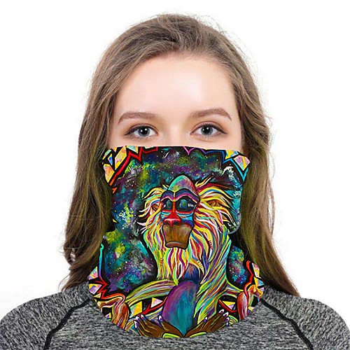 

Women's Bandana Balaclava Neck Gaiter Neck Tube UV Resistant Quick Dry Lightweight Materials Cycling Polyester for Men's Women's Adults / Pollution Protection / Floral Botanical Sunscreen / High Breat