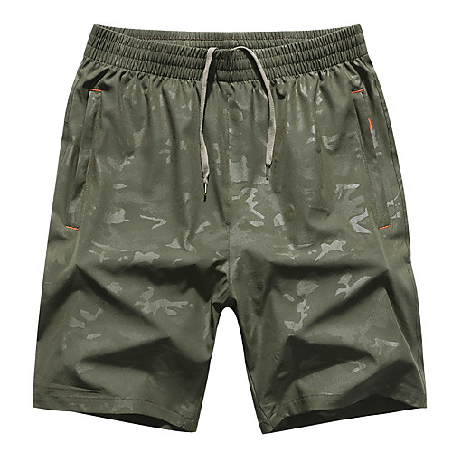 

Men's Hiking Shorts Camo Outdoor Breathable Quick Dry Sweat-wicking Comfortable Shorts Bottoms Hunting Fishing Climbing Army Green Black L XL XXL XXXL 4XL Standard Fit / Wear Resistance