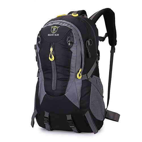 

40 L Hiking Backpack Commuter Backpack Multifunctional Waterproof Outdoor Camping / Hiking Traveling Nylon Black Orange Red