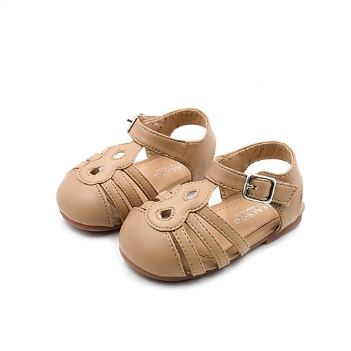 

Girls' Comfort Microfiber Sandals Toddler(9m-4ys) Pink / Black / Beige Spring