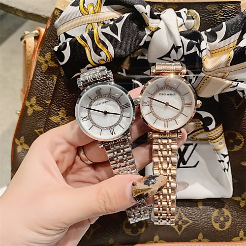 

Women's Quartz Watches Luxury Fashion Alloy Chinese Quartz Rose Gold WhiteGolden Gold Water Resistant / Waterproof 30 m Analog One Year Battery Life