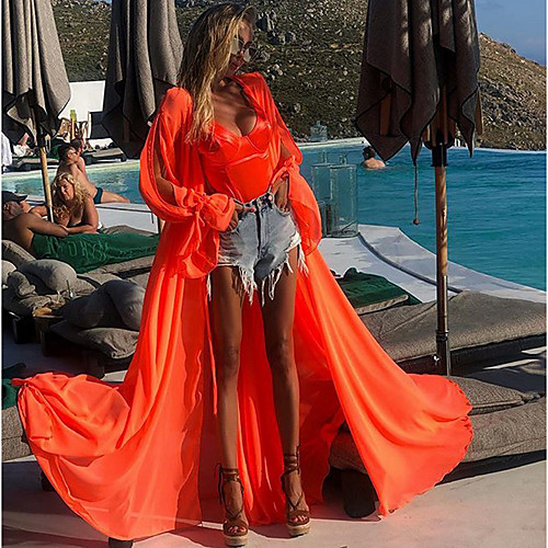 

Women's Flare Sleeve Maxi Boho Dress