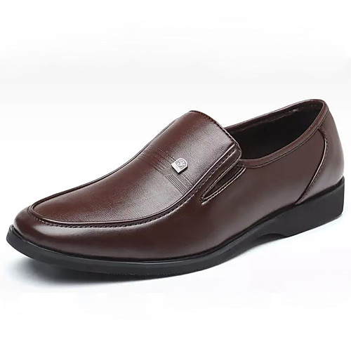 

Men's PU Spring & Summer Casual Loafers & Slip-Ons Non-slipping Brown / Black