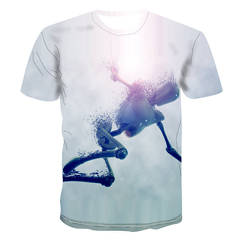 

Men's Daily Basic T-shirt - 3D White